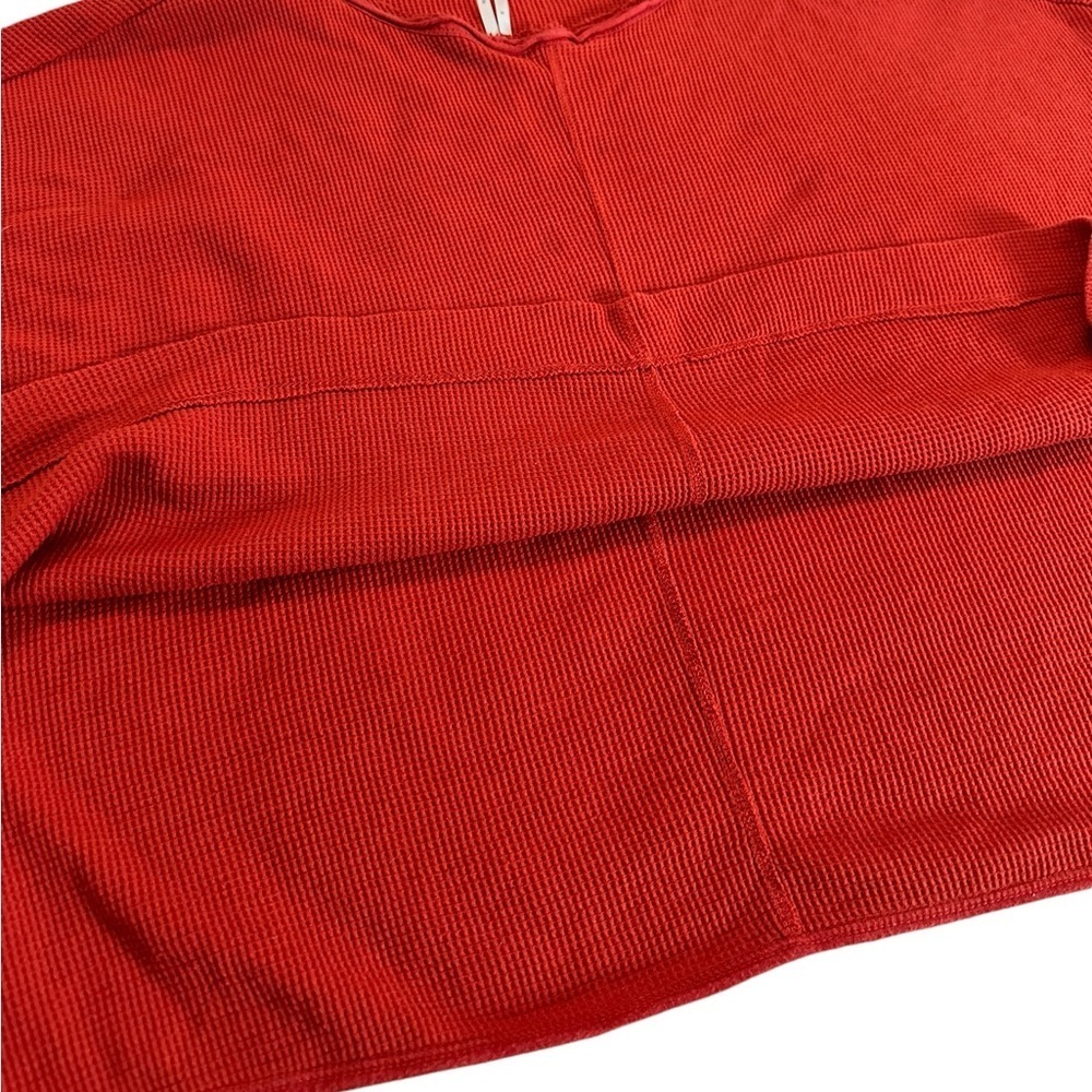 Anthropologie | Nori Red Waffle Knit Thermal Pullover Sweater Over Tunic… - Picture 15 of 17